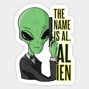 Alien Spy Sticker